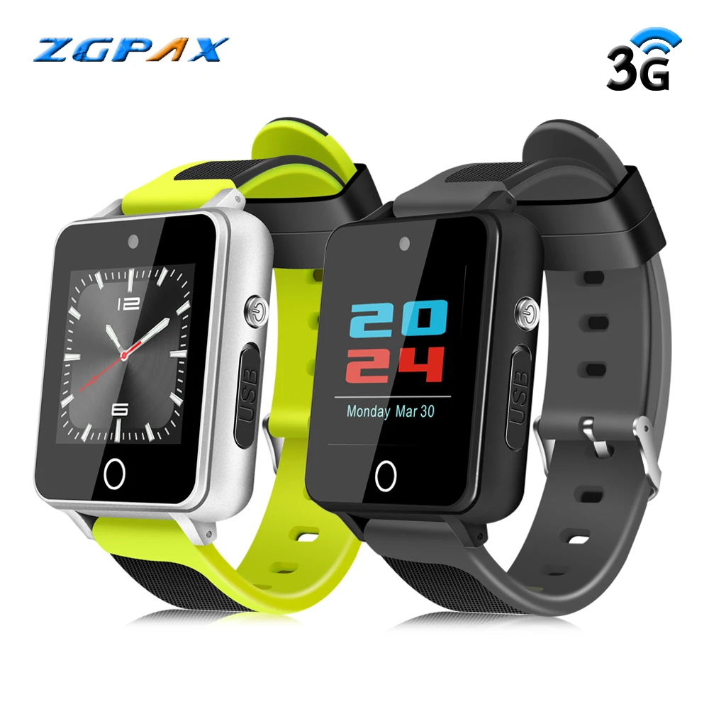 ZGPAX S9 3G SmartWatch Phone RAM 1G+ROM 16G SIM MTK6580 BT