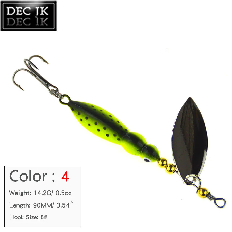 4PCS Metal Sea Fishing Lure Spinners Pike Spoon Artificial Baits Peche Fake Spinnerbait Tackle Trout Hard Bait Kit Hooks China (4)