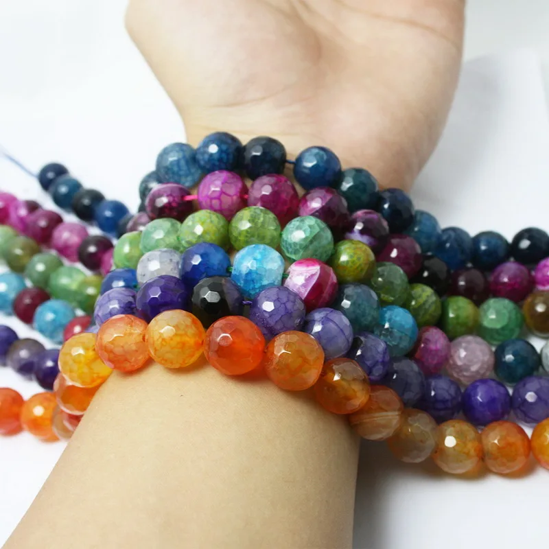 

Wholesale Natural Gem Stone 12mm 15" Faceted Carnelian Beads DIY Women Bracelet Fit for Jewelry Making Approx 32pcs