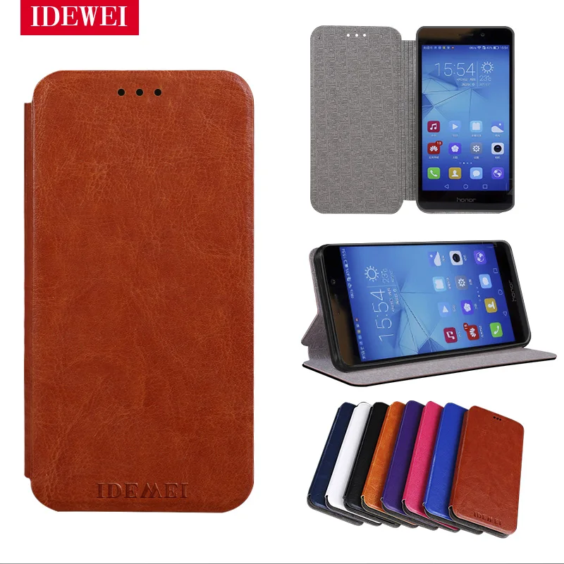 

for coque Huawei Honor 5X case Leather & silicone Flip stand pouch For Huawei MATE 7 mini / GR5 cover Fundas bag Phone Back skin