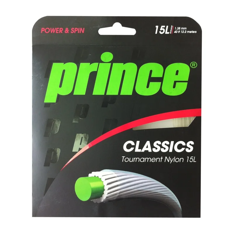 PRINCE Tennis Racket Strings Syn Gut Poly blend Tournament Nylon 15L