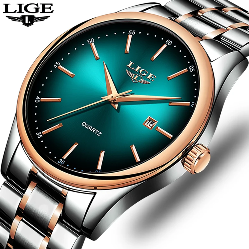 

LIGE Watch Men Simple Fashion Swiss Brand Quartz Watch Luxury Creative Waterproof Date Casual Men Watches Relogio Masculino