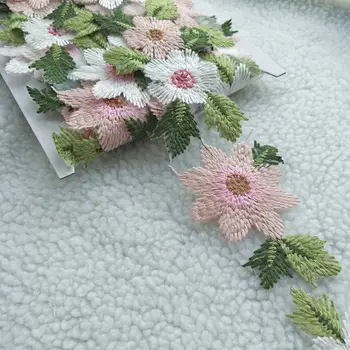 

Embroidered lace lace hand-cranked lace barcode color flower clothing accessories