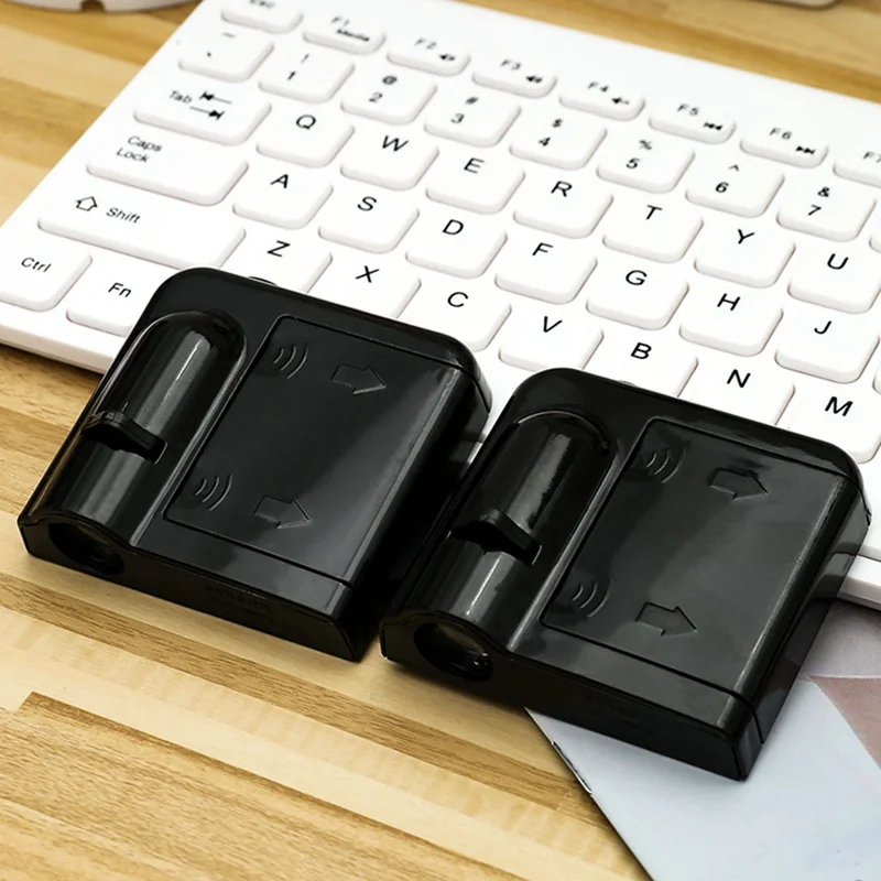 2 قطع سيارة شبح ظل ضوء الباب الكرتون اللاسلكية جهاز عرض ليزر شعار الصمام ضوء ترحيب مصباح ل ميني كوبر سيارة-التصميم اكسسوارات