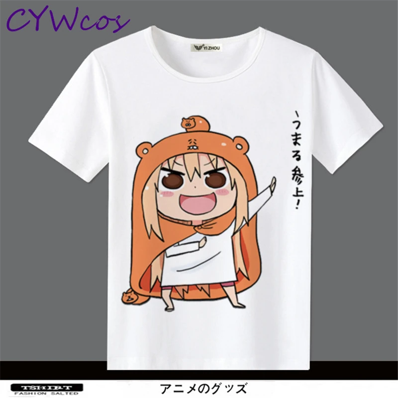 Himouto! Umaru-chan Doma Umaru Nanan ebina футболка с короткими рукавами аниме рубашка с принтом Косплэй ежедневно топ, футболка Для женщин летние костюмы