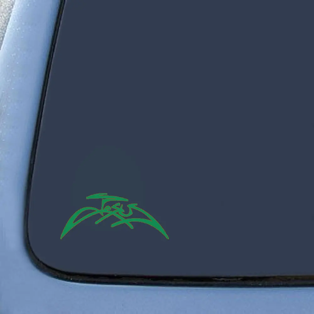 42528  15cm6.3cm Religious Christian Jesus Name Stickers Decal Notebook Car Laptop Trucks Tool Boxes Macbook Window  Vinyl  Stickers