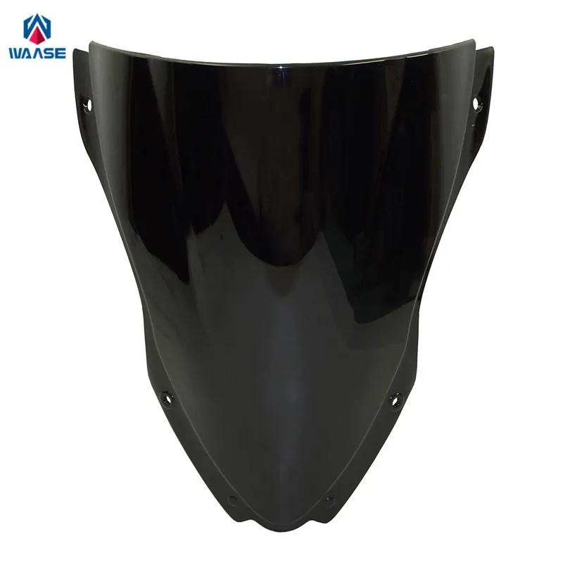 

waase For Kawasaki Ninja ZX10R 2016 2017 Motorcycle Double Bubble Windscreen Windshield Shield Screen