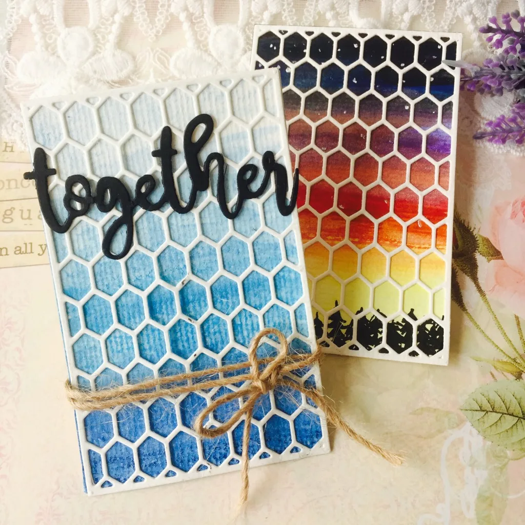 

2019 Bee Hive Frame Rectangle Metal Cutting Dies Stencils for DIY Scrapbooking Photo Album Decorative Embossing Paper Card