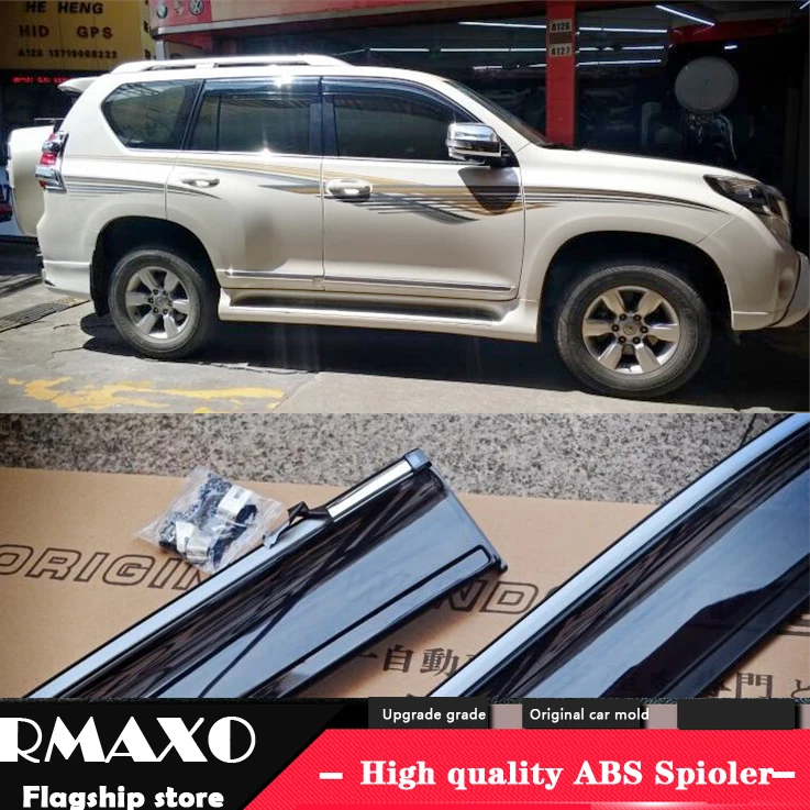 Для Toyota land cruiser prado Пластик Окно Visor Vent Оттенки Солнце дождь дефлектор гвардии для land cruiser prado