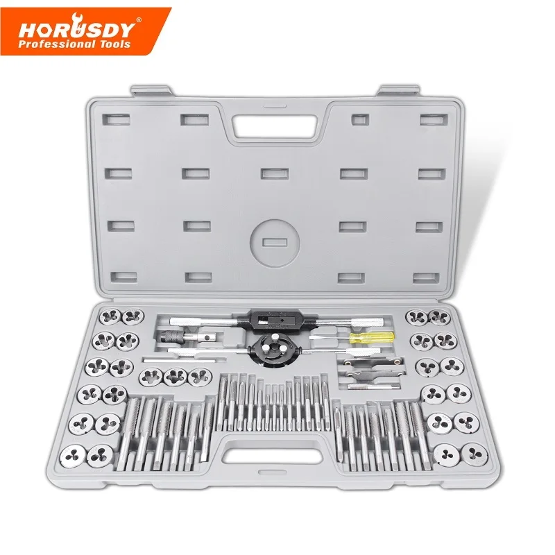 

60 Unids / set Professional Thread Set Metric Tap Die Processing Tools Electrical Manual Touch Die For Metals With Free Case
