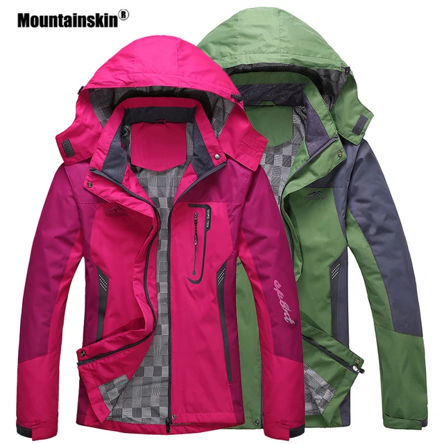 US $21.69 Mountainskin Men Women Spring Autumn Outdoor Hiking Jackets Waterproof Windbreaker Climbing Camping