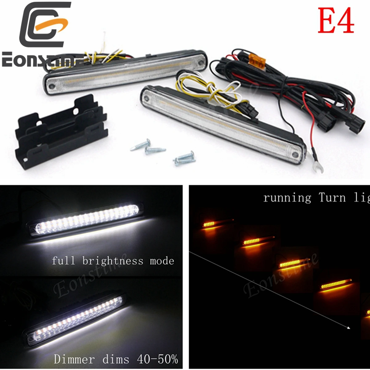 Eonstime 12V автомобильные фары дневного света 36LED Streamer сигнальные поворотные лампы
