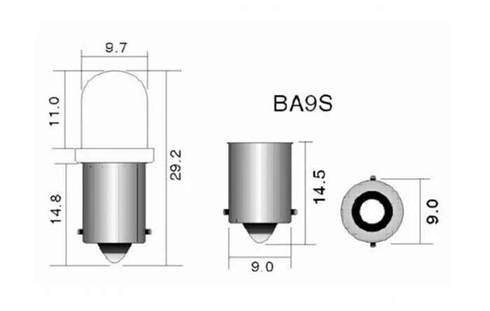 10 шт. держатель лампы разъем BA9S|ba9s socket|ba9s bulb holdersocket ba9s |