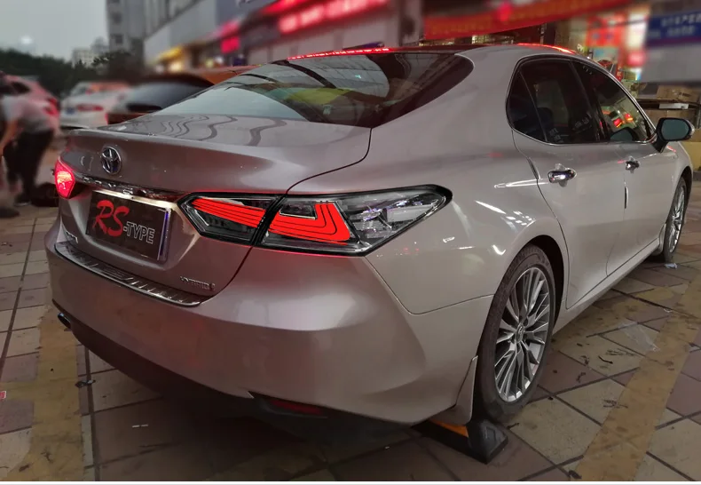 KOWELL автомобильный Стайлинг для Toyota Camry задние фонари светодиодный задний фонарь задний багажник крышка лампы drl+ Динамический сигнал+ тормоз+ обратный