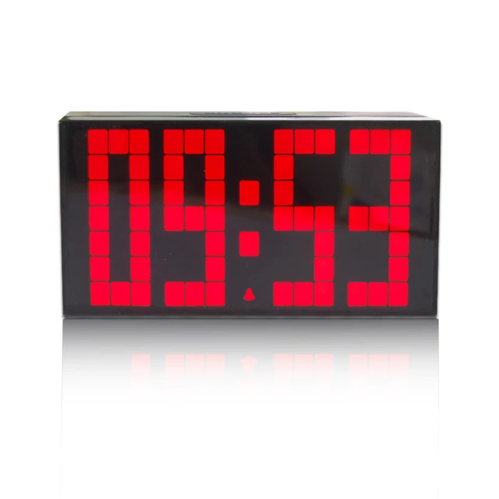 KOSDA настольные часы, секундомер, таймер, цифровой термометр, офисные электронные часы, настольные часы, будильник, настенные часы для кухни - Цвет: Red