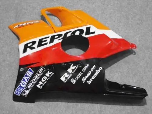 Пластик Подходит для HONDA CBR 600 F2 обтекатель комплект 1991 1992 1993 1994 orange черный Обтекатели Repsol комплект CBR600 91 92 93 94 AS16