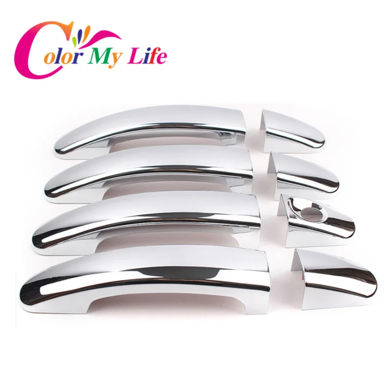 

Color My Life ABS Chrome Trim Door Handle Cover For Ford Focus 2 3 4 ST Stainless Steel Door Handles Sticker For Focus MK3 MK4