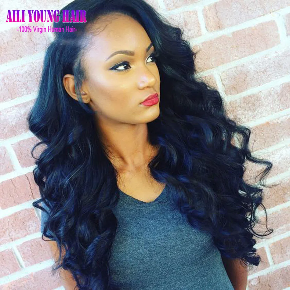 

Very Soft Virgin Brazilian Body Wave Full Lace Wig Glueless Lace Front Wigs 180 Density Human Hair Full Lace Wigs With Baby Hair
