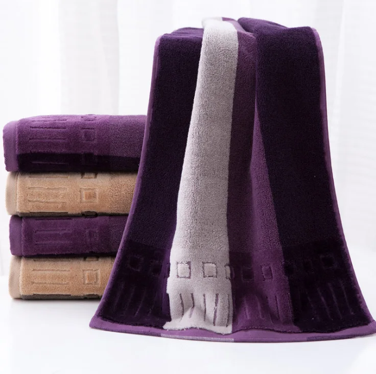 

2Pcs Bath Towels Bathroom 34x75cm Terry Face Hand Towel Cotton High Quality Outdoor Camping Sport Towel For Men