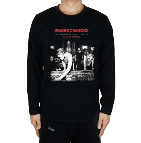 25 дизайнов иллюстраций уличная одежда Imagine Dragon рок брендовая футболка 3D ММА фитнес Hardrock тяжелый металл хлопок длинный рукав - Цвет: 2