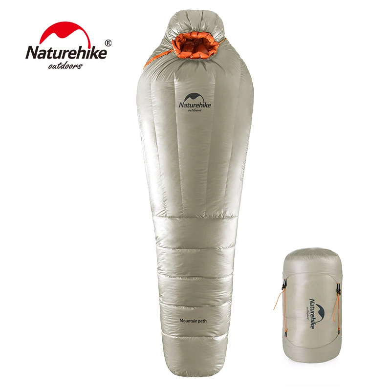 

NatureHike Mummy Sleeping Bag Ultralight Outdoor Camping Adult Sleep Bag With Compression Sack Warm Winter -20~-10Celsius Degree
