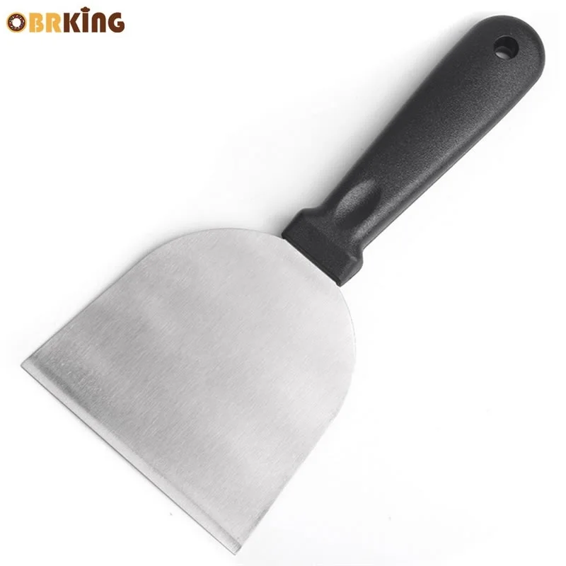 OBRKING Stainless Steel Pizza Peel Transfer Shovel Tray Moving Plate Cake Lifter DIY Cookie Spatula Scraper Cake Baking Supplies