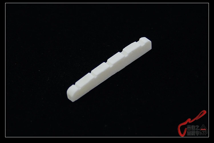 1 Piece GuitarFamily Real Slotted Bone Nut For 5 Strings Bass ( 45MM * 3.5MM * 6MM )