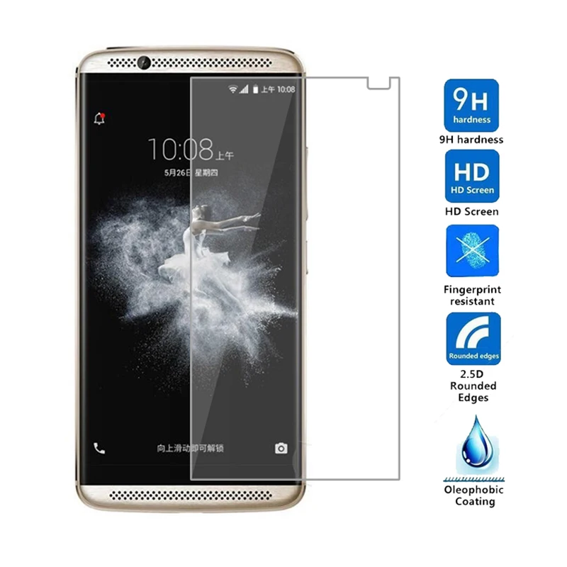 Высококачественное Закаленное стекло для zte AXON 7 Max Защитное экрана Axon Mini 0 26 мм