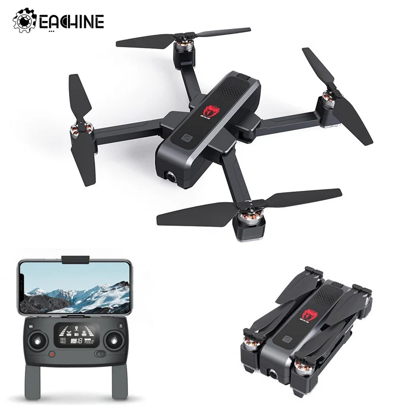 Бесщеточный складной Радиоуправляемый квадрокоптер EX3 GPS Wi Fi FPV камера 2K