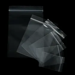 100 шт./лот 4*6/5*7/6*8/7*10 см Прозрачные самозапечатывающийся молния замок Пластик сумки чистый мешок с застежкой для ювелирных изделий упаковка