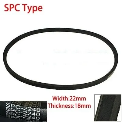 

SPC 4572 4600 4700 4750 22mm Width 18mm Thickness Rubber Groove Cogged Drive Transmission Band Wedge Wrapped Vee V Timing Belt