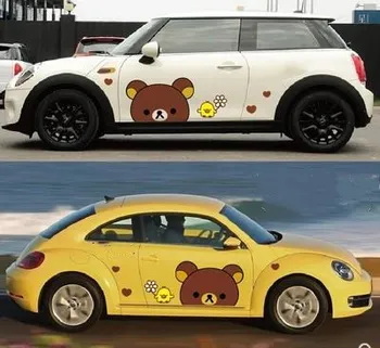 

Easy bear cute car stickers car stickers body stickers cartoon car stickers waterproof double-sided scratch car stickers-157