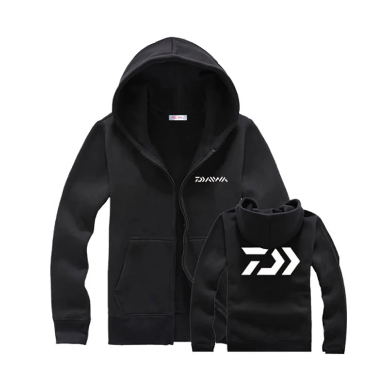 

New Outdoor Sweater Zipper Hooded Jacket Fishing Suit Fleece Warm Long Sleeve Clothes Fishing Jacket Coat Fishing Clothing