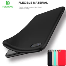 FLOVEME Soft TPU Silicone Case For iPhone 5S 7 X Matte Back Case For iPhone 6 6S 7 8 Plus 5 5S SE Full Cover Accessories