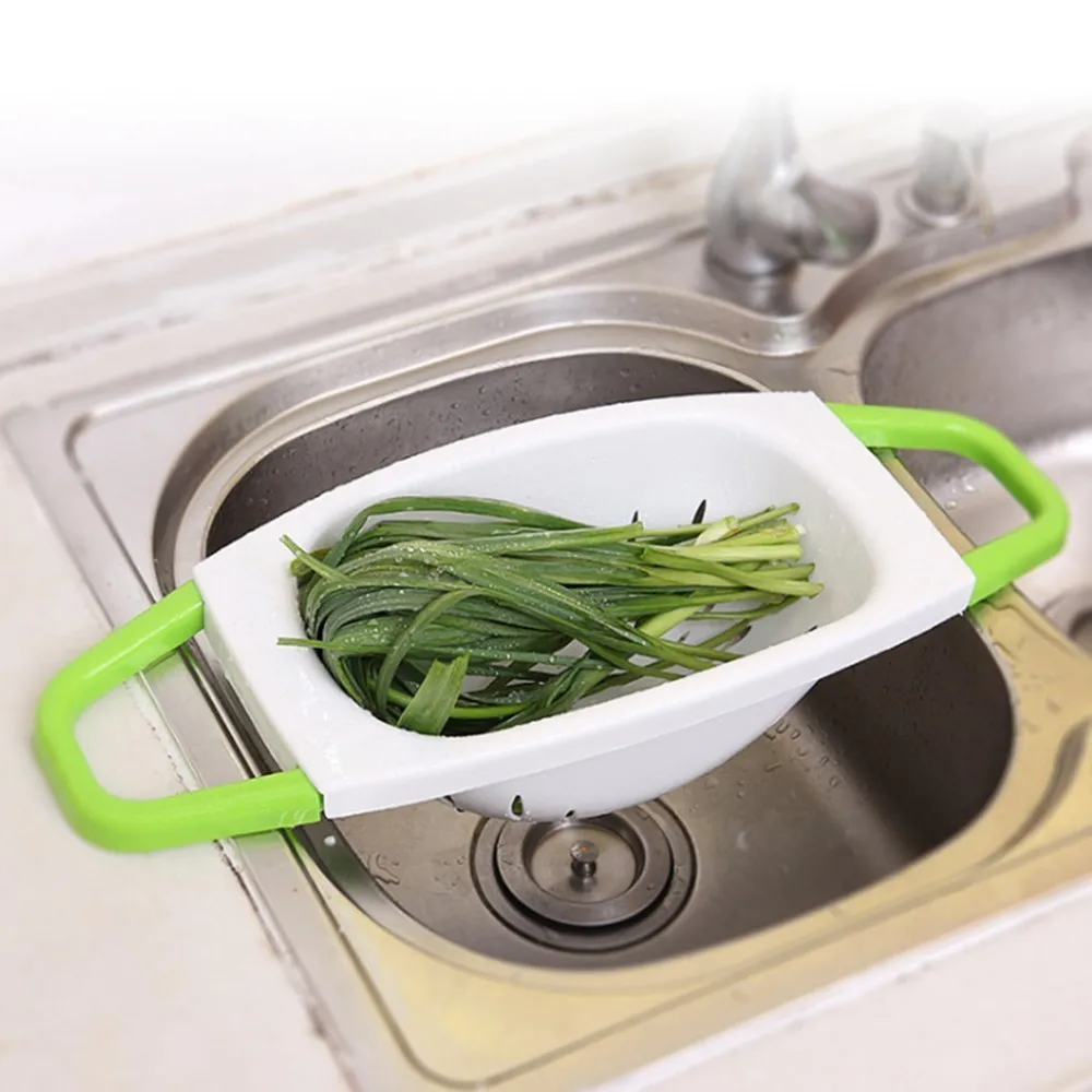 Многофункциональный складной кухонный дуршлаг для фруктов и овощей сливная корзина для мытья пластиковая дренажная корзина для овощей