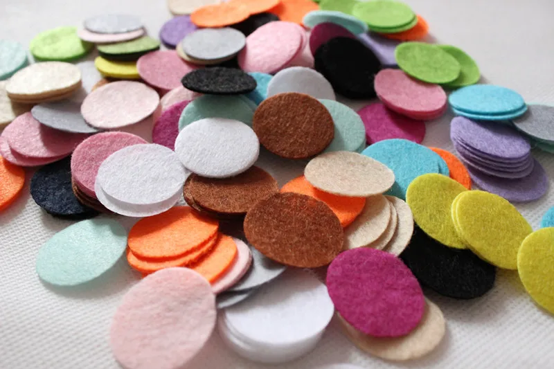 DIY 5CM Felt circle Round fabric pads accessory flower accessories for hair 300PCS |