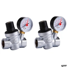 DN15/20 регулятор давления воды редукционный клапан 3/4 латунь Coopper Chrom с манометром Jun17