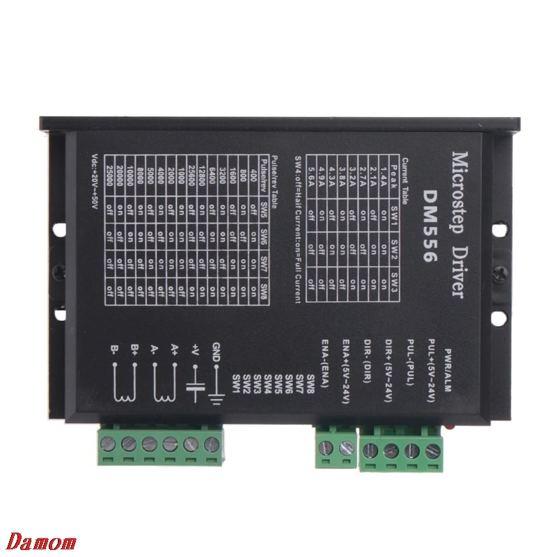 

2018 New DM556 2-phase Digital Stepper Motor Driver 42/57/86 Stepper Motor Driver For CNC Drop Shipping Support