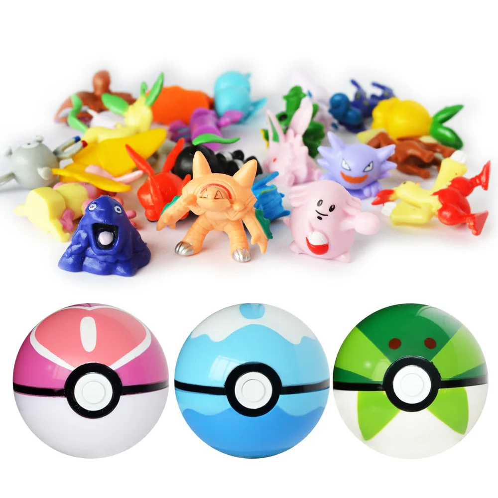 

1pcs Pokeball Toy Openable 7cm Action Figures Pokeball Babe Great Master Gs Ball