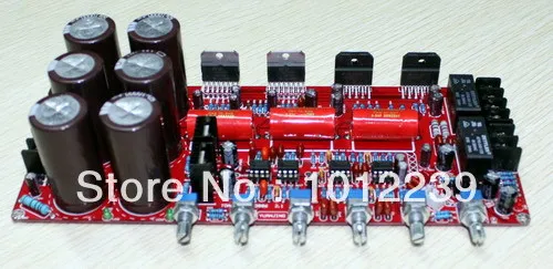 

free shipping Assembled TDA7294 2.1 channel Deluxe (upgrade) amplifier board (with horn protection)