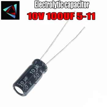 

26PCS Higt quality 10V 100UF 5-11mm 100UF 10V 5*11 Electrolytic capacitor