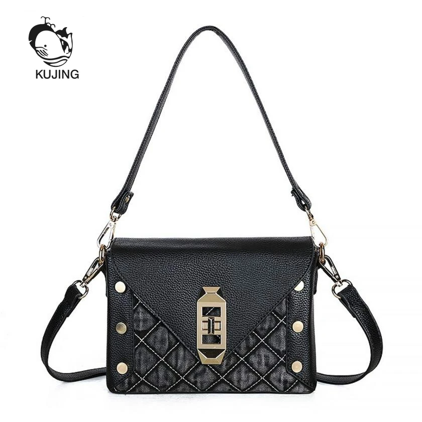 

KUJING Women Handbags Premium Jeans Women Shoulders Messenger Bag Luxury Clothes Women Bag Cheap Women Casual Small Square Bag