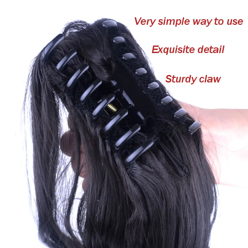 jeedou-Drawstring-Claw-Ponytail-1B-Natural-Black-Wavy-55cm-160g-Ponytails-Synthetic-Hair-Extension-Fiber-Women (1)