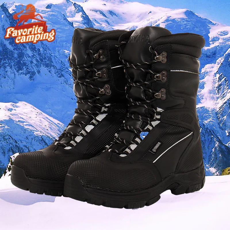 

Skazka 2017 Winter Outdoor Waterproof Black snowmobile boot only the best performance removable liner Heat Reflective mylar