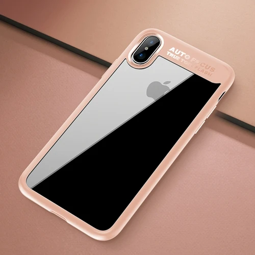 Для iPhone X чехол, ROCK Тонкий Полный Защитный PC& TPU Силиконовый чехол для iPhone X Coque Funda чехол для iPhone X - Цвет: Pink