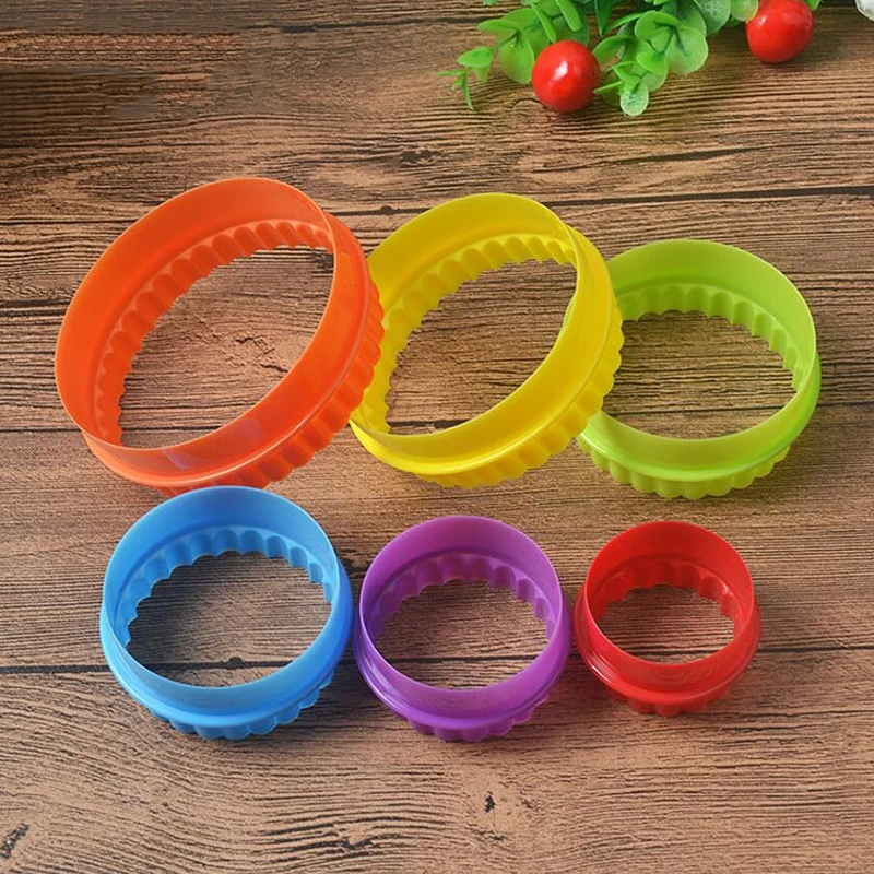

1 Set Plastic Cupcake Round Shape Cookie Cutter Cake Mold Biscuit Fondant DIY Cake Kitchen Cooking Tools 6 size together