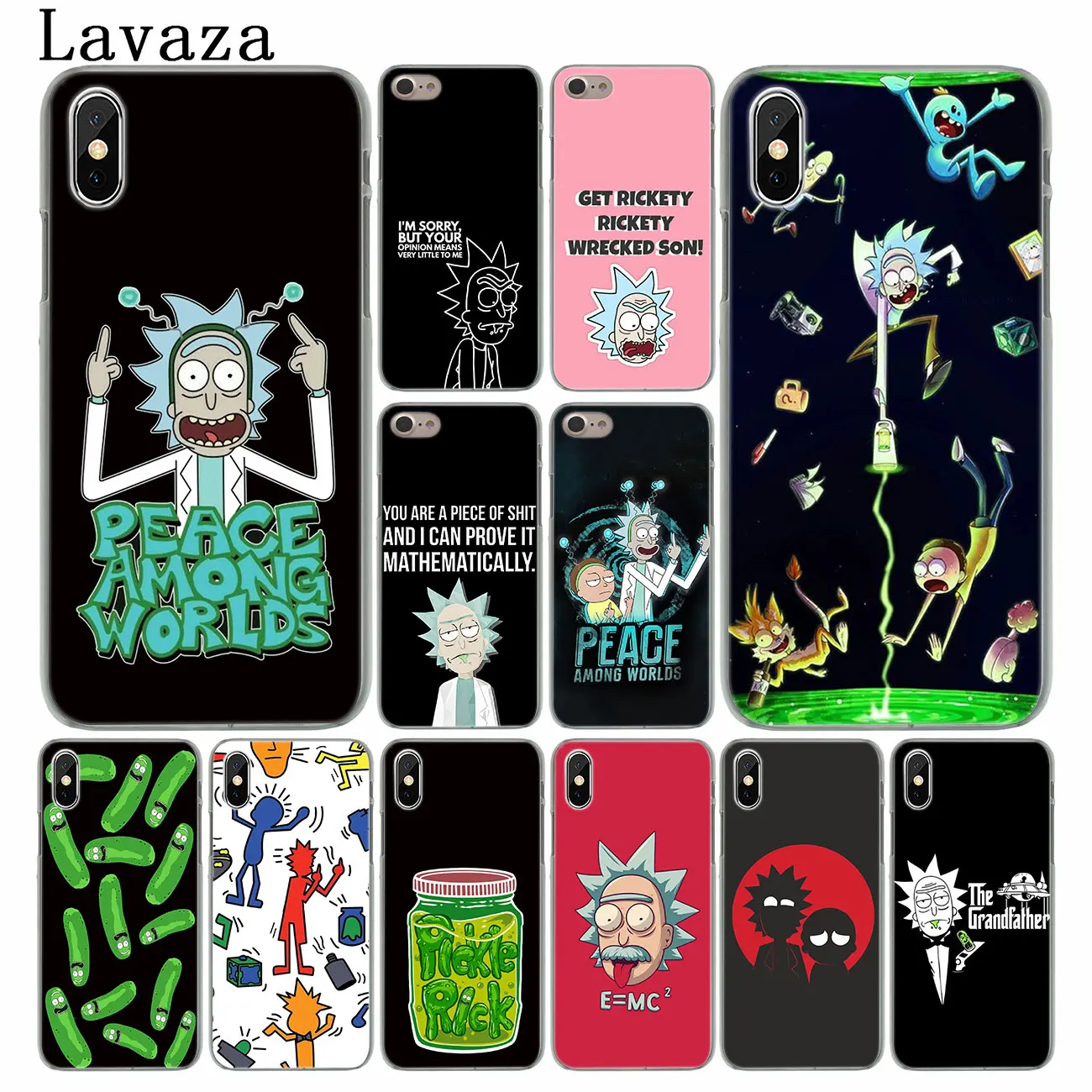 Lavaza Rick and Morty Hard Phone Case for Apple iPhone XS Max XR X 8 7