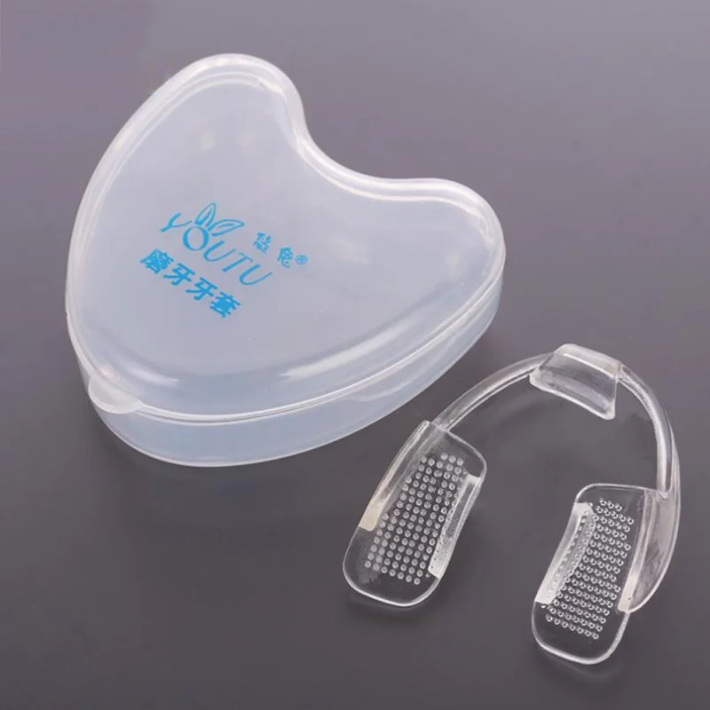

1 Pc Dental Mouth Guard Stop Teeth Grinding Bruxism Eliminate Clenching Sleep Aid Prevent Molar Braces Tool Silicone With Box