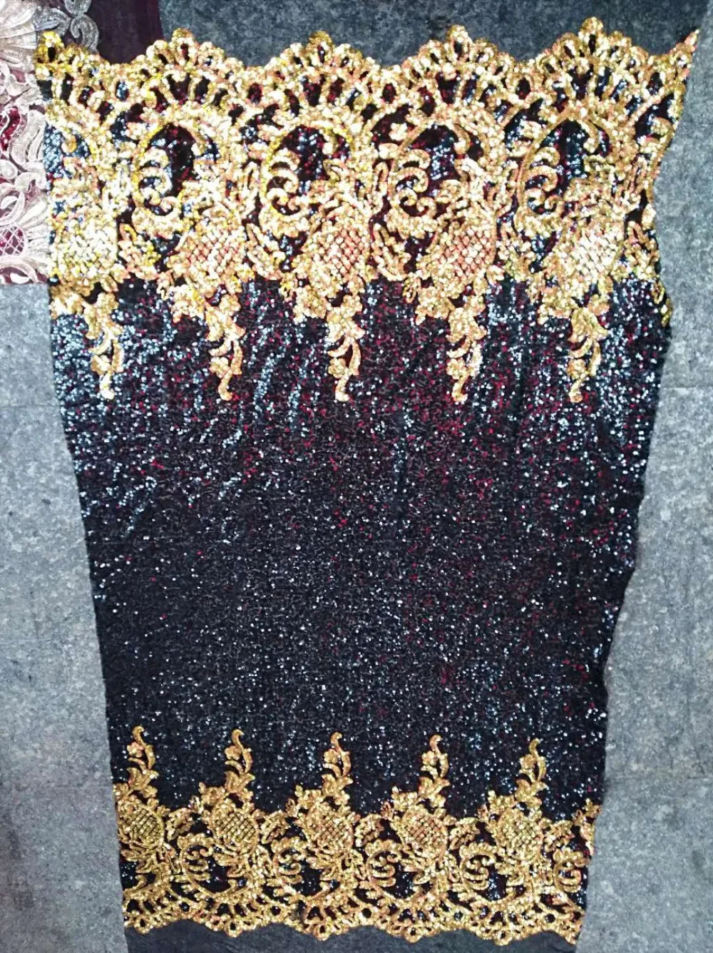 sequin and lace
