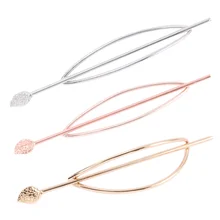 1 шт. женские заколки для волос геометрические эллиптические выдалбливают заколки для волос